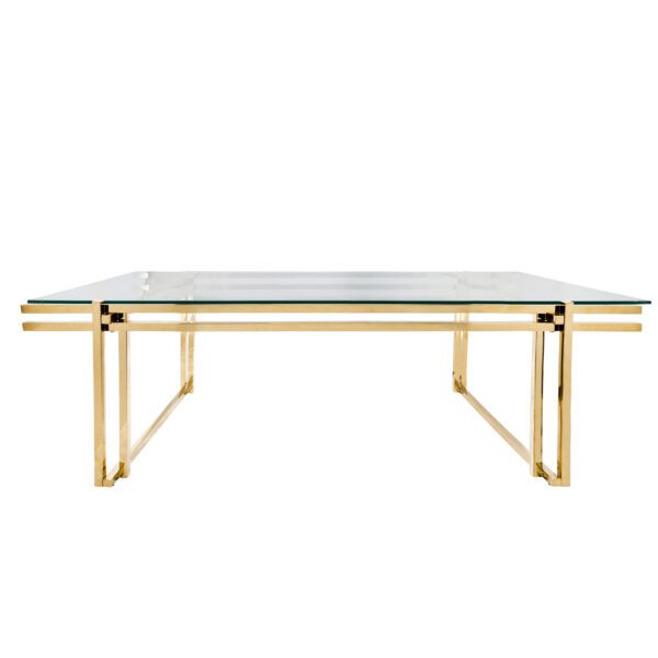 Gold Metal Coffee Table