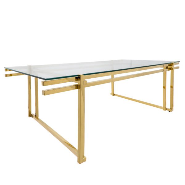 Gold Metal Coffee Table