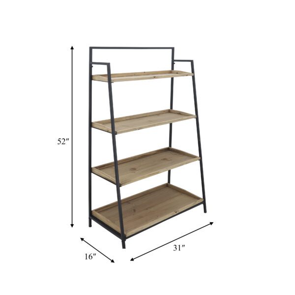 Folding 4-Level Shelf