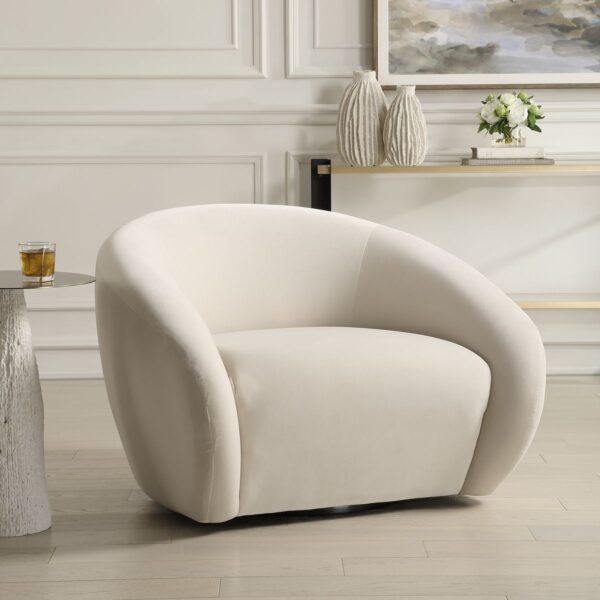 Cream DeSoto Swivel Chair