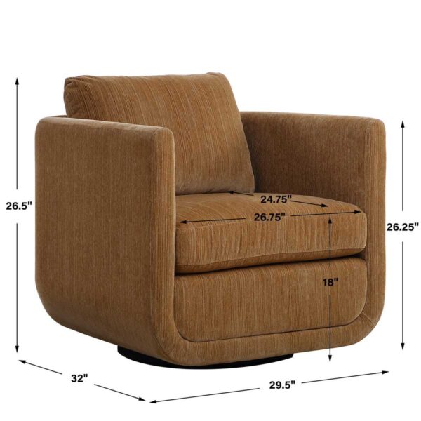 Ginger Abound Swivel Chair