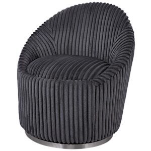 Gunmetal Crue Swivel Chair