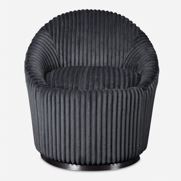 Gunmetal Crue Swivel Chair