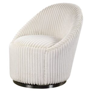 Ivory Crue Swivel Chair