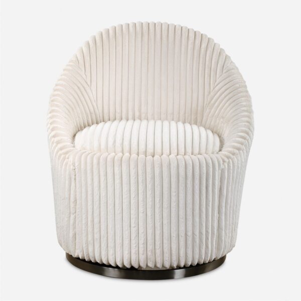 Ivory Crue Swivel Chair