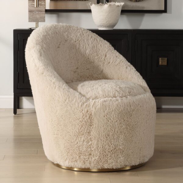 Sheepskin Crue Swivel Chair