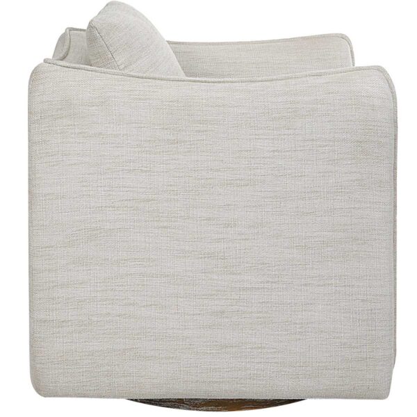 White Corben Swivel Chair