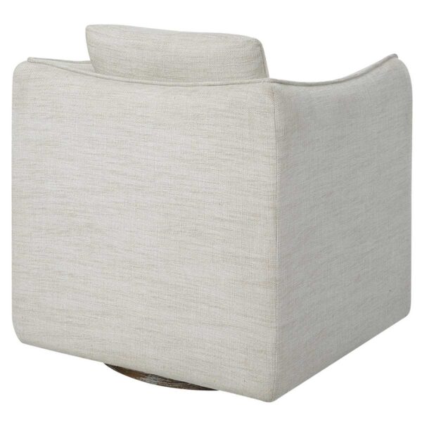 White Corben Swivel Chair