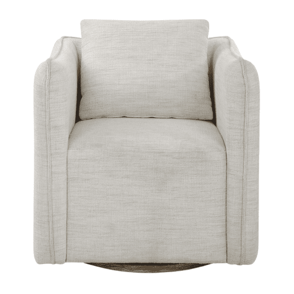 White Corben Swivel Chair