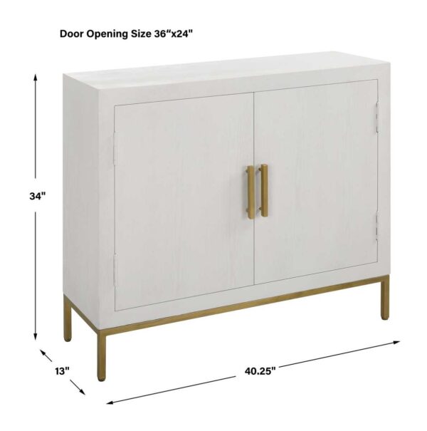 White Front Range Two Door Cabinet