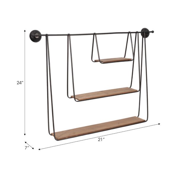 Three-Tier Hanging Wall Shelf