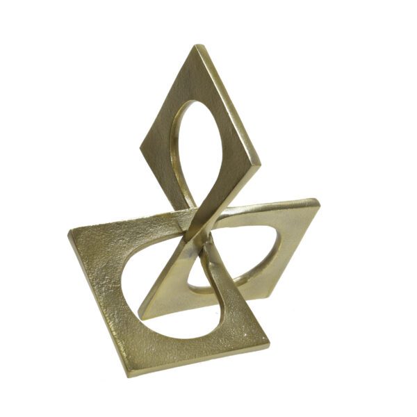 Gold Linked Square Sculpture