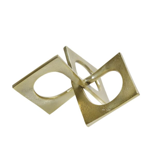 Gold Linked Square Sculpture