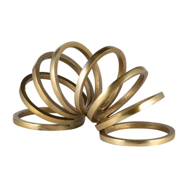 Gold Slinky Sculpture