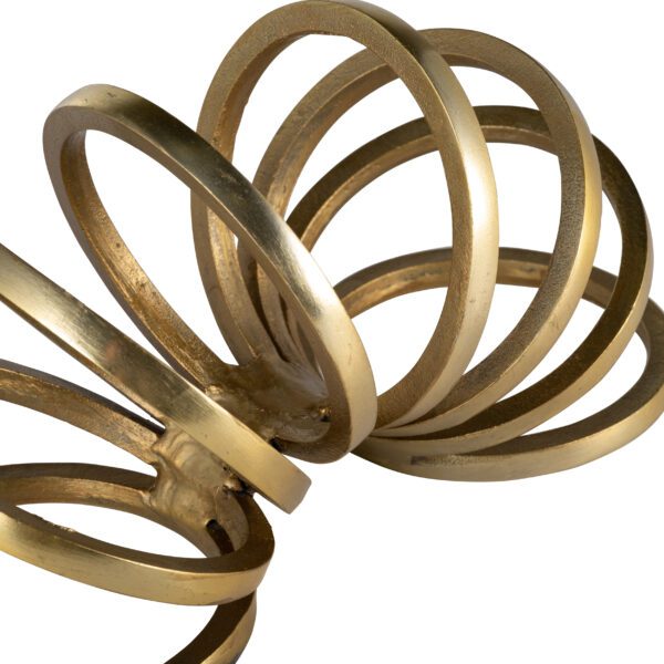 Gold Slinky Sculpture