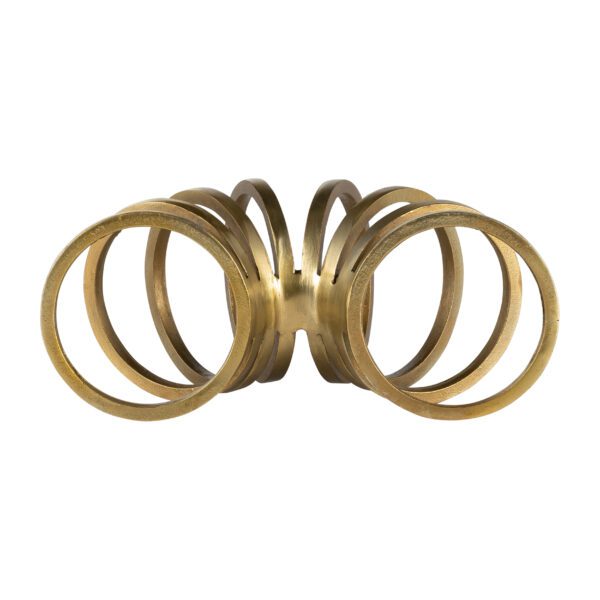 Gold Slinky Sculpture