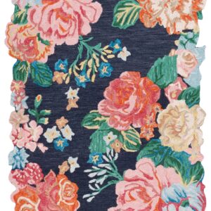 Blue and Pink Jardin Rug