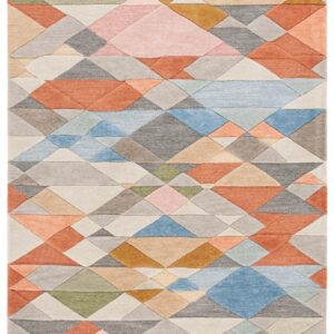 Multicolor Abstract Triangle Rodeo Drive Rug