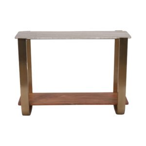 Gold Marble Top Console Table