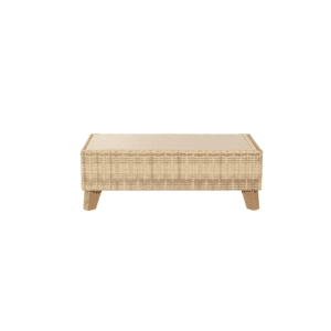 Beige Margarita Wicker Coffee Table