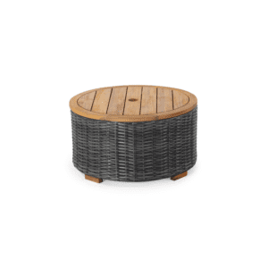 Black Anguilla Wicker Coffee Table