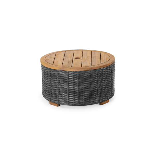 Black Anguilla Wicker Coffee Table