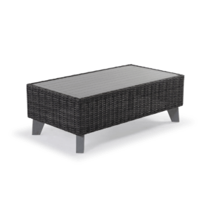 Black Margarita Wicker Coffee Table
