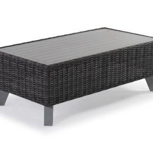 Black Margarita Wicker Coffee Table