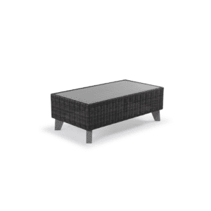 Black Margarita Wicker Coffee Table