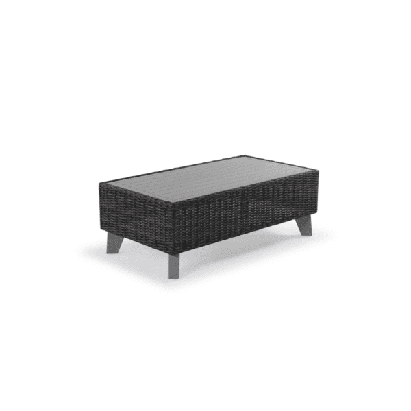 Black Margarita Wicker Coffee Table