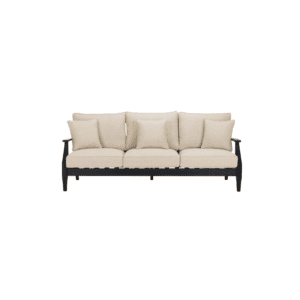 Black and White Martinique Patio Sofa