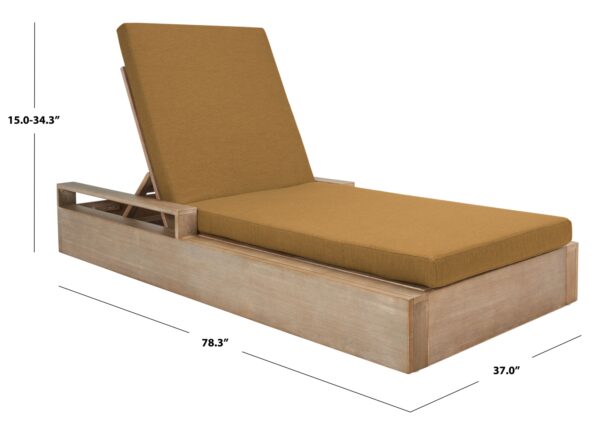 Brown Lanai Chaise Lounge Chair