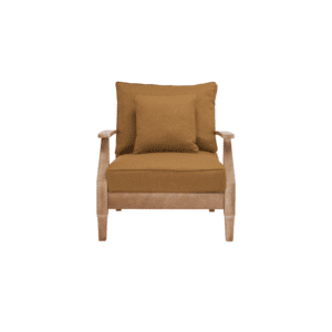 Brown Martinique Wood Patio Armchair