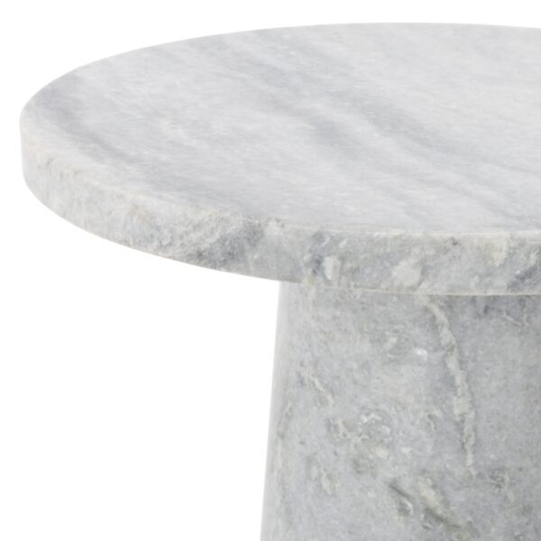 Stone Grey Valentina Round Accent Table