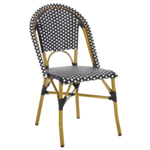 Black Salcha Outdoor Dining Chair Set