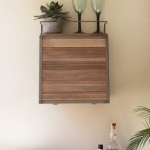 Wall Bar with Fold-Down Shelf